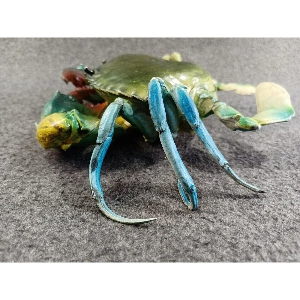Blue Crap Figurine Realistic Detailed 8